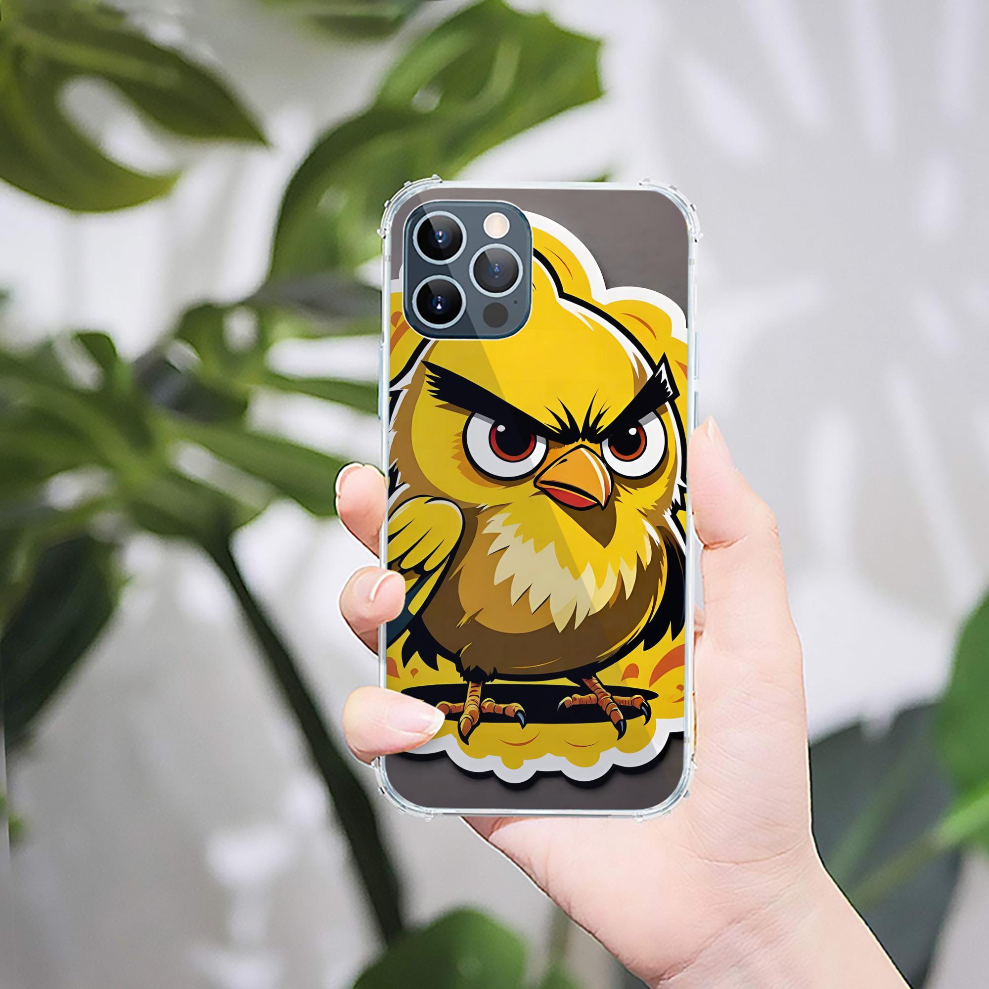 （画像用） Angry Birds アングリーバード 【iPhone 12シリーズ対応】透明スマホケース（クリアソフトケース）
